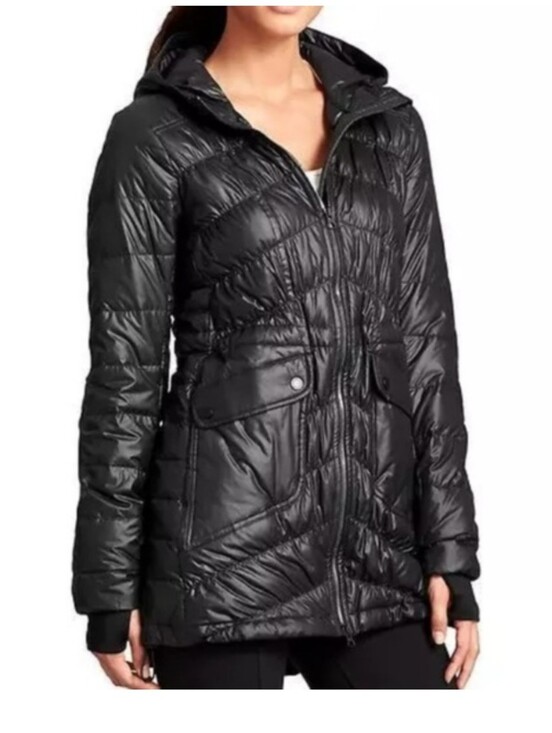 Athleta Jackets & Blazers - Athleta Black Uptown Down Jacket - Size S